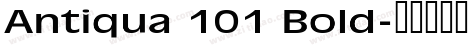 Antiqua 101 Bold字体转换